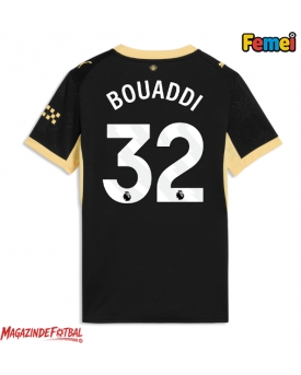 Manchester City Ayyoub Bouaddi #32 Tricou Fotbal Replică 2026-27 Femei Deplasare